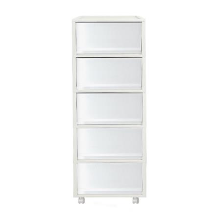 5 TIERS DRAWER MONO 34.2X36.5X90.8CM WHITE
