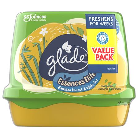 GLADE SCENTED GEL ESSENCES ELITE TWIN PACK 180G BAMBOO FOREST & WHITE TEA