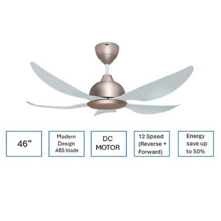 DEKA CEILING FAN GENO 46 ROSE GOLD 5B 46"