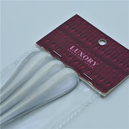 LUXORY STAINLESS STEEL DESSERT SPOON 4PC CT-18-3