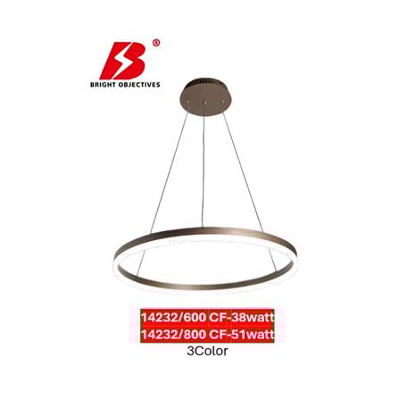 BRIGHT OBJECTIVES PENDANT LAMP 14232/600 CF 3 COLOR 38 WATT BROWN