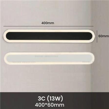 BRIGHT OBJECTIVES WALL LAMP 14233/400 BK 3 COLOR 13 WATT BLACK