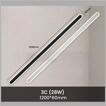 BRIGHT OBJECTIVES WALL LAMP 14233/1200WH 3 COLOR 28 WATT WHITE