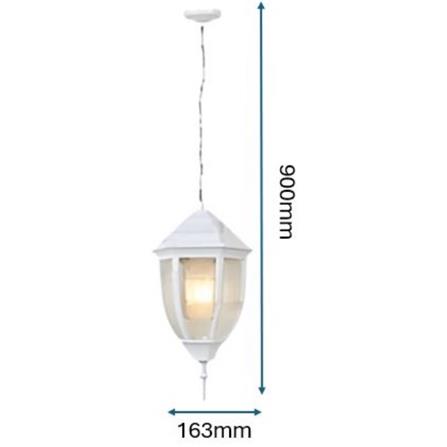PRE-ORDER BRIGHT OBJECTIVES PENDANT OUTDOOR LAMP 8820/P 900MM E27 WHITE
