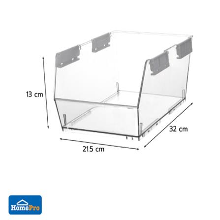 STACKABLE STORAGE AGLOW KECH LARGE CLEAR
