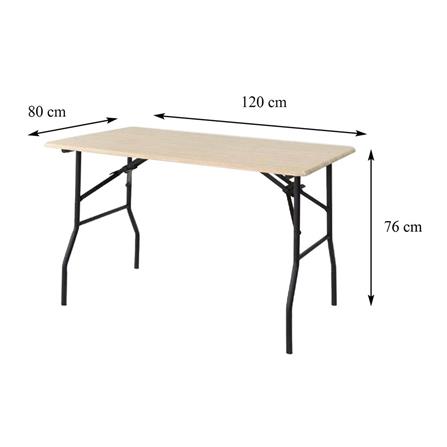 FOLDING TABLE FURDINI T18 META 80X120CM OAK [EXCLUSIVE FROM HOMEPRO THAILAND]