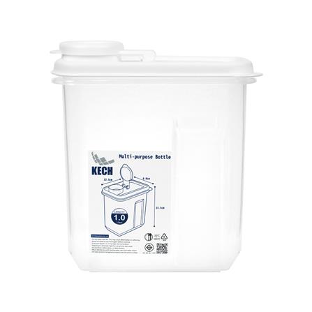 CANISTER PP 1L CLOUD KECH CLEAR 13.5X9X15.5CM