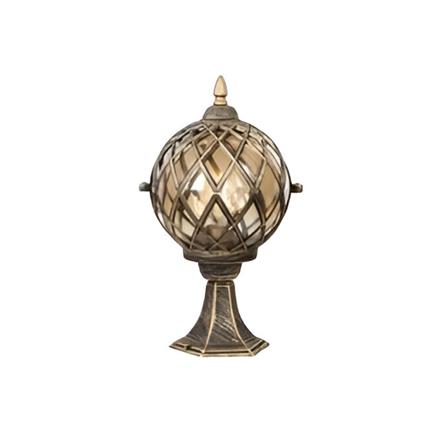 PRE-ORDER BRIGHT OBJECTIVES GATE LAMP 8825/S 350MM E27 ANTIQUE BRASS