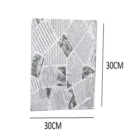 GREASEPROOF PAPER 30X30CM COLOR KIT NEW PACK 100 WHITE/BLACK