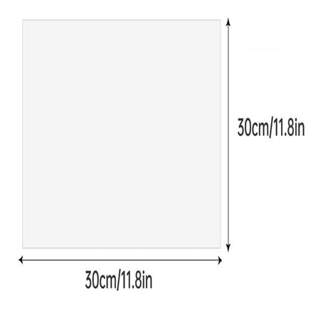 GREASEPROOF PAPER 30X30CM COLOR KIT PACK 100 WHITE