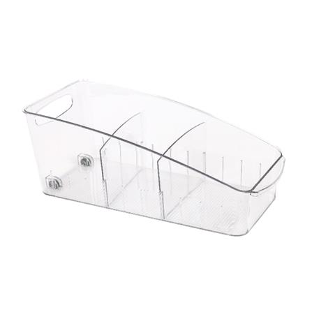 FRIDGE BOX ROLL OUT DIVIDERS L FROSTY KECH 39.3X16.8X14.2CM CLEAR