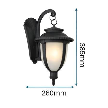 BRIGHT OBJECTIVES WALL OUTDOOR 8832/W 38.5CM E27 BLACK