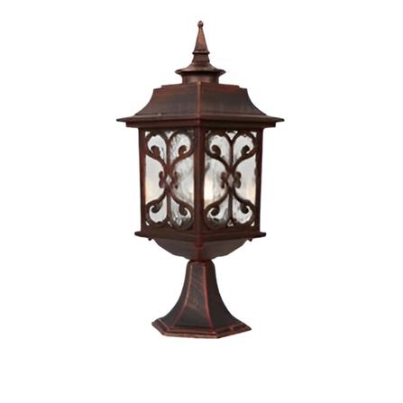 PRE-ORDER BRIGHT OBJECTIVES GATE LAMP 8835/S 480MM E27 RED ANTIQUE BRASS