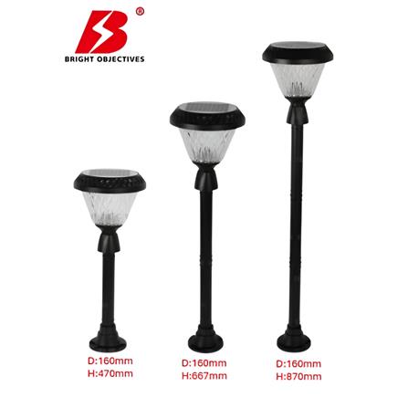 PRE-ORDER BRIGHT OBJECTIVES SOLAR LED BOLLARD 8856 3C 1.5W 470MM- ROUND