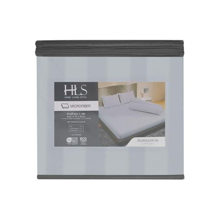 BEDSHEET SET 5FT 5PCS HOME LIVING STYLE FLORENCE GREY [EXCLUSIVE FROM HOMEPRO THAILAND]