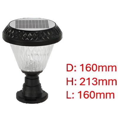 PRE-ORDER BRIGHT OBJECTIVES SOLAR LED GATE LAMP 8855/S 3C 1.5W 213MM