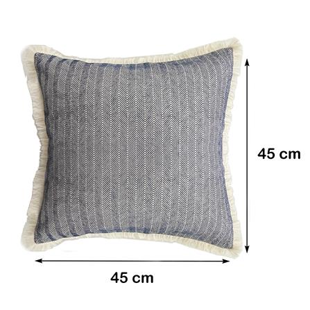HOME LIVING STYLE CUSHION WAVERLY 18X18 BLUE