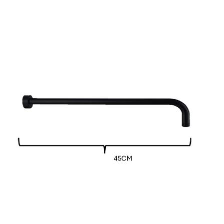 SORENTO SHOWER ARM 45CM SRTSA840-BL MATT BLACK