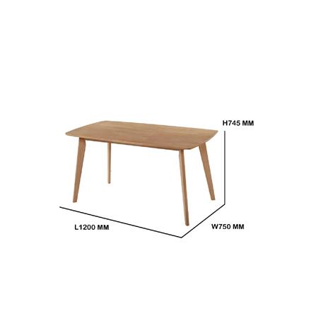 DINING SET 1+4+BENCH LINDY OAK GREY