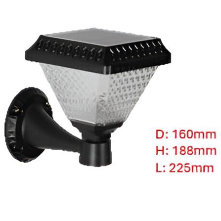 PRE-ORDER BRIGHT OBJECTIVES SOLAR LED WALL LAMP 8857/W 3C 1.5W 188MM