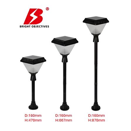 PRE-ORDER BRIGHT OBJECTIVES SOLAR LED BOLLARD 8858 3C 1.5W 470MM