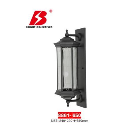 PRE-ORDER BRIGHT OBJECTIVES WALL OUTDOOR 8861 650MM E27 BLACK