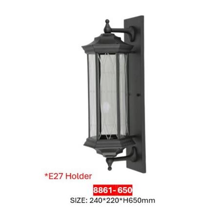 PRE-ORDER BRIGHT OBJECTIVES WALL OUTDOOR 8861 650MM E27 BLACK