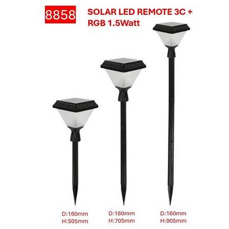 PRE-ORDER BRIGHT OBJECTIVES SOLAR LED BOLLARD 8858 3C 1.5W 905MM- POINTED