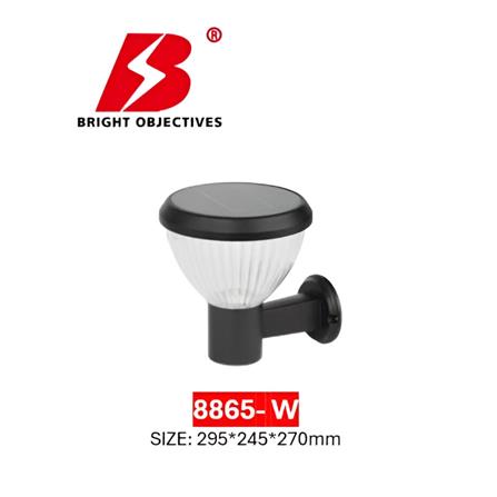PRE-ORDER BRIGHT OBJECTIVES SOLAR LED WALL LAMP 8865/W 3C 2W 270MM