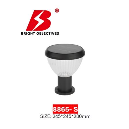 PRE-ORDER BRIGHT OBJECTIVES SOLAR LED GATE LAMP 8865/S 3C 2W 280MM