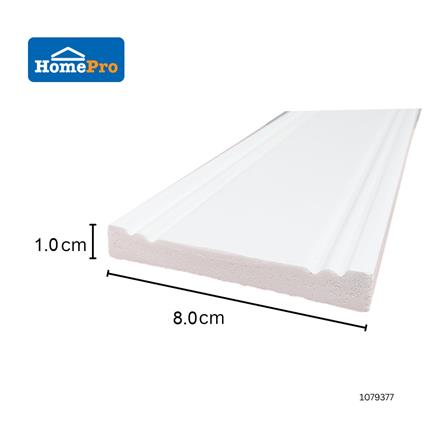 ETAGE WAINSCOTING 240X8X1CM FLAT-80 WHITE