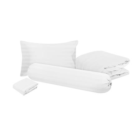BEDDING SET 3.5FT 4PCS HOME LIVING STYLE FLORENCE WHITE [EXCLUSIVE FROM HOMEPRO THAILAND]