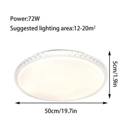 BRIGHT OBJECTIVES CEILING LAMP LED 14702-400 3C 72 WATT 40CM WHITE