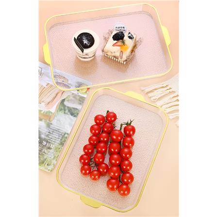 COSSY RECTANGULAR TRAY WITH GOLD RIM 40CM X 25CM 2881-L TRAY