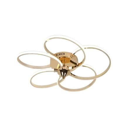 BRIGHT OBJECTIVES CEILING LAMP LED 16508-GD 3C 65 WATT x 2 GOLD WITH REMOTE CONTROL
