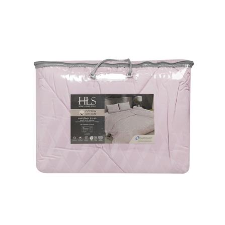 BEDDING SET 3.5FT 4PCS HOME LIVING STYLE MERCY PINK [EXCLUSIVE FROM HOMEPRO THAILAND]