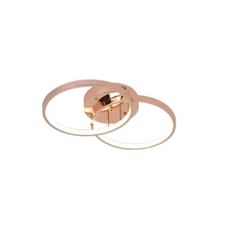 BRIGHT OBJECTIVES CEILING LAMP LED 16505-RG 3C 36 WATT x 3 ROSE GOLD WITH REMOTE CONTROL