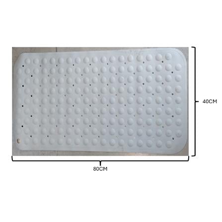 MOYA BATHMAT HD0307-GREY PVC 40X80X0.15CM