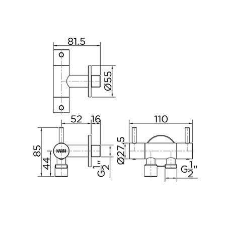 STOP VALVE KARAT FAUCET KA-01-422-50 [EXCLUSIVE FROM HOMEPRO THAILAND]