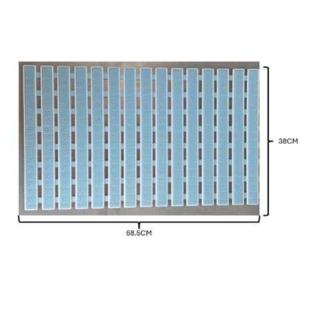 MOYA BATHMAT NON-SLIP HD0255-LIGHT BLUE 68.5X38X0.35CM