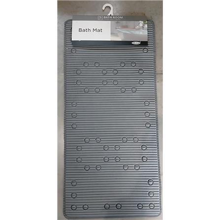 MOYA BATHMAT NON-SLIP HD0216-GREY PVC 42X90X0.4CM