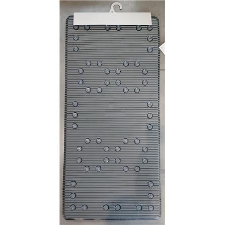 MOYA BATHMAT NON-SLIP HD0216-GREY PVC 42X90X0.4CM