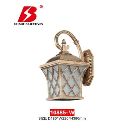 PRE-ORDER BRIGHT OBJECTIVES WALL OUTDOOR 10885/W 380MM E27 ANTIQUE BRASS