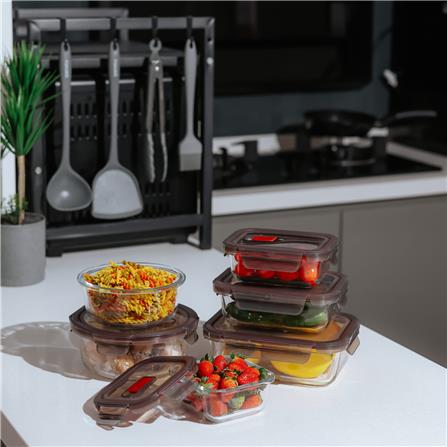 FUKURO YOKI CONTAINER SET (370ML + 640ML + 1,040ML) RECTANGLE