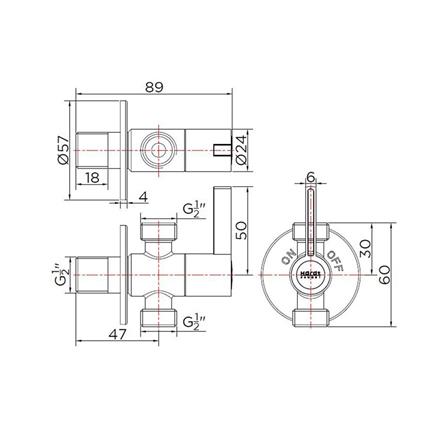 STOP VALVE KARAT FAUCET KA-03-422-63 [EXCLUSIVE FROM HOMEPRO THAILAND]
