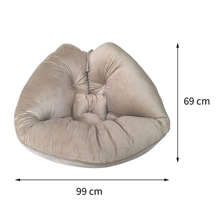 HOME LIVING STYLE CHAIRPAD PEAR 34X43 BROWN