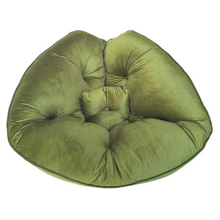 HOME LIVING STYLE CHAIRPAD PEAR 34X43 GREEN
