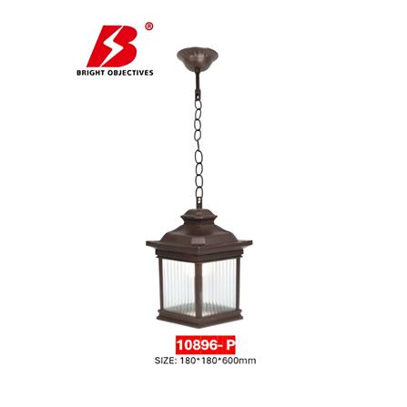 PRE-ORDER BRIGHT OBJECTIVES PENDANT OUTDOOR LAMP10896/P 600MM E27 DARK BROWN