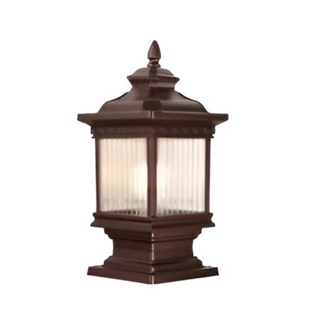PRE-ORDER BRIGHT OBJECTIVES GATE LAMP 10896/S 320MM E27 DARK BROWN
