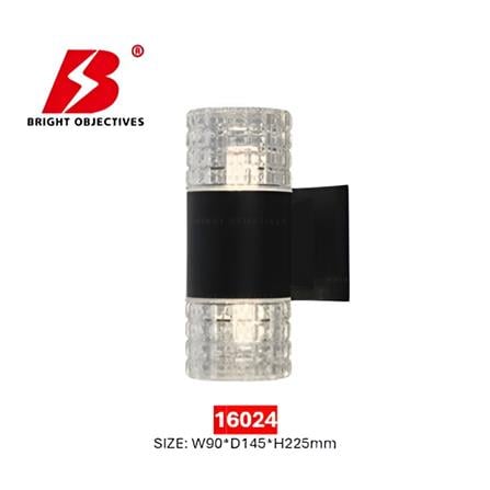 BRIGHT OBJECTIVES WALL OUTDOOR 16024 225MM E27 BLACK